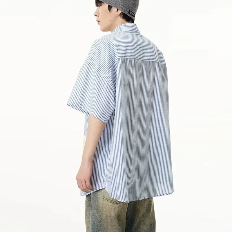 FONDLOOK Shirts Men Light Blue-2