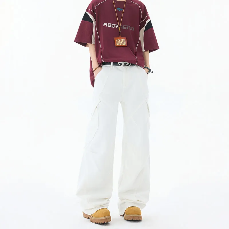 FONDLOOK Jeans Men White-1