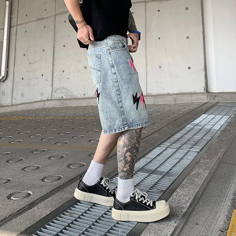 FONDLOOK Denim Shorts Men-22