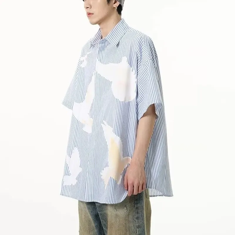 FONDLOOK Shirts Men Light Blue-4