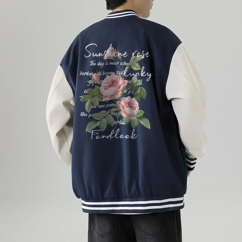 FONDLOOK Baseball Jacket Unisex-10