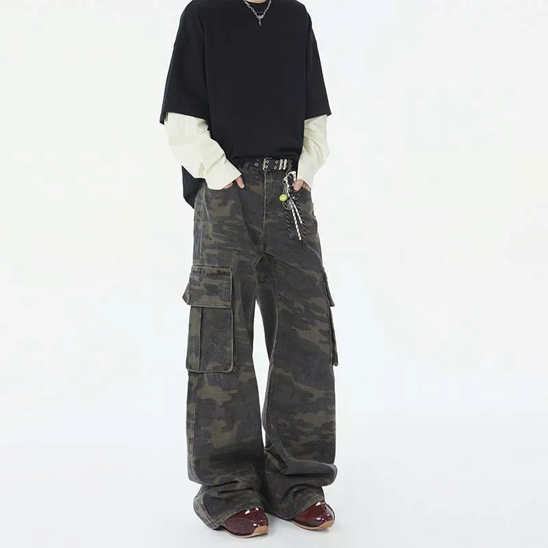 FONDLOOK Pants Men's Camouflage-1