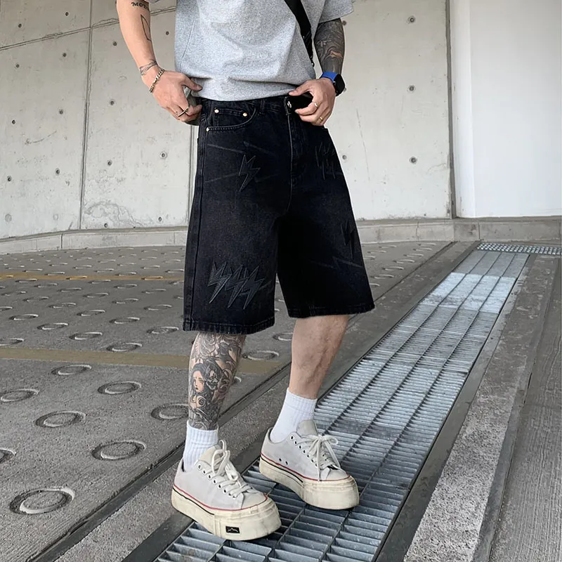 FONDLOOK Denim Shorts Men-9