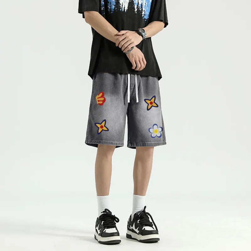 FONDLOOK Denim Shorts Men-10