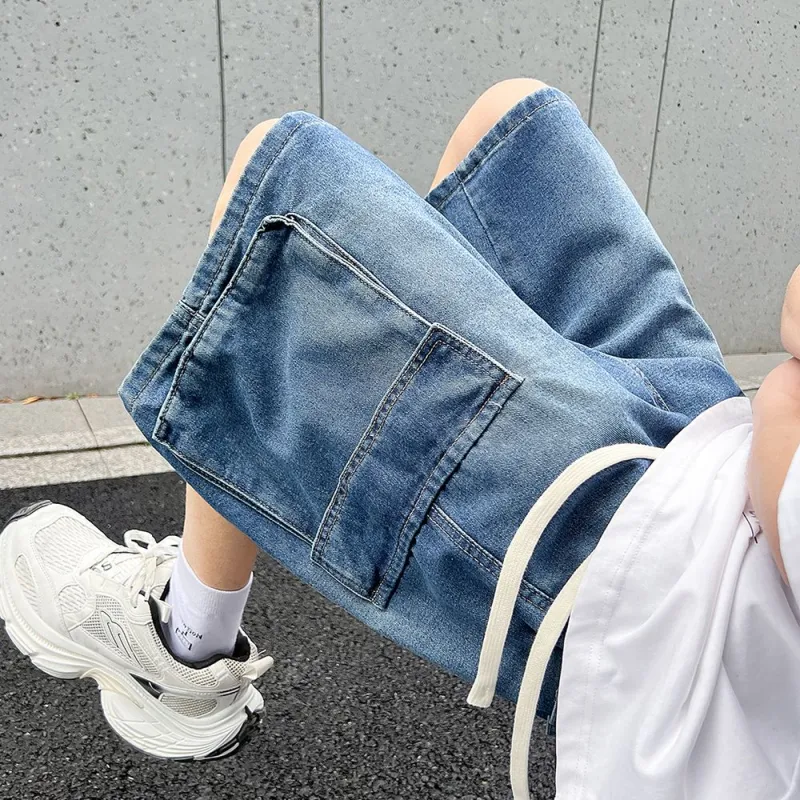 FONDLOOK Denim Shorts Men-7