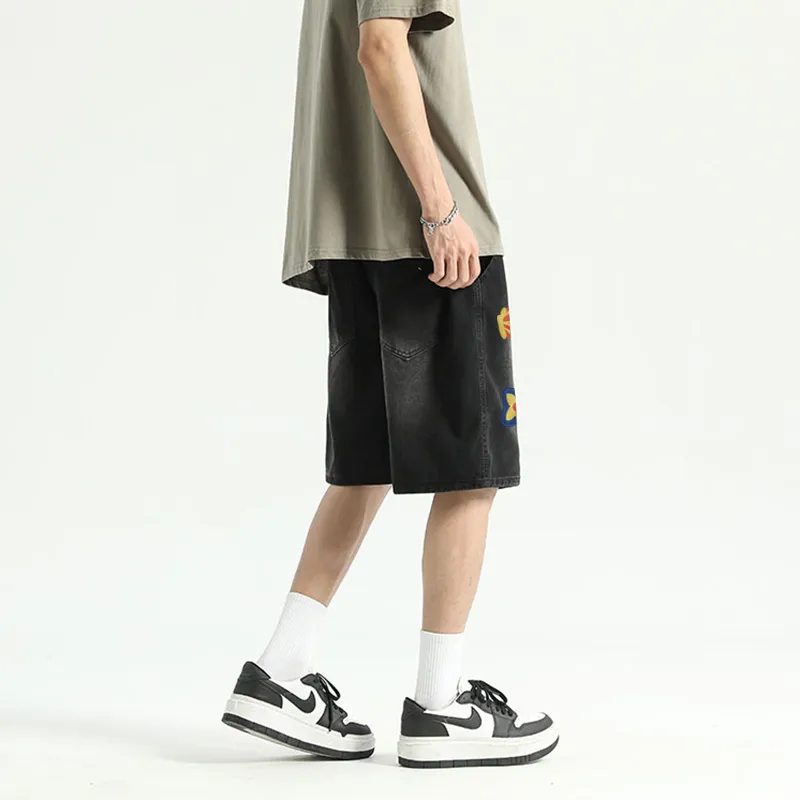 FONDLOOK Denim Shorts Men-2