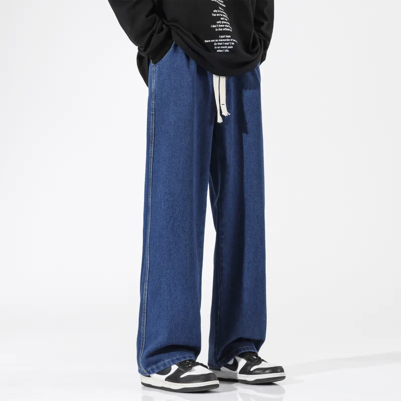 FONDLOOK Jeans Unisex Black Gray Color-9