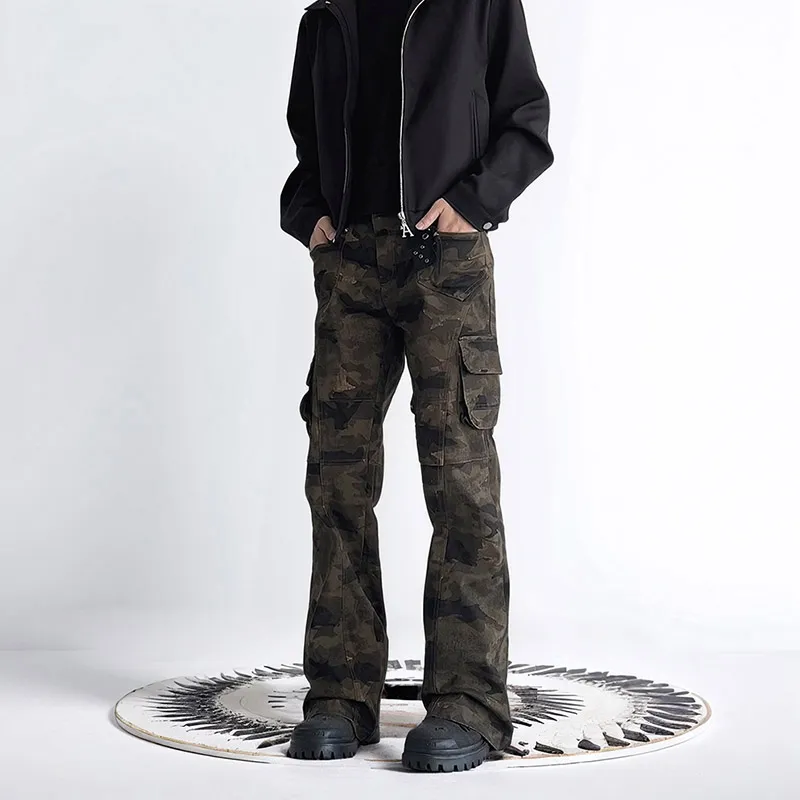 FONDLOOK Pants Men's Camouflage-1