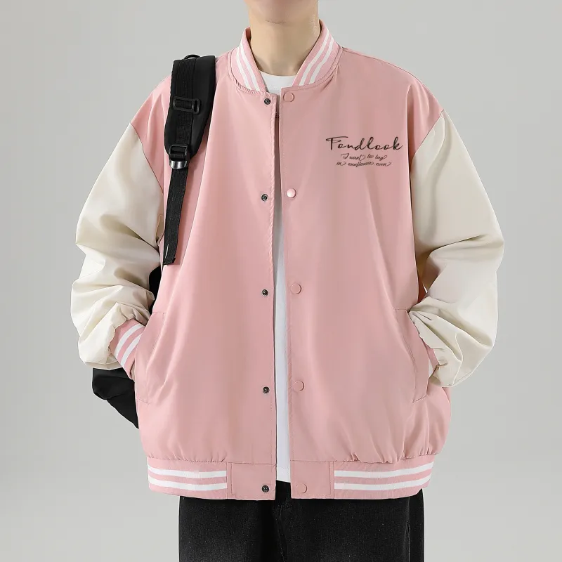 FONDLOOK Baseball Jacket Unisex-14