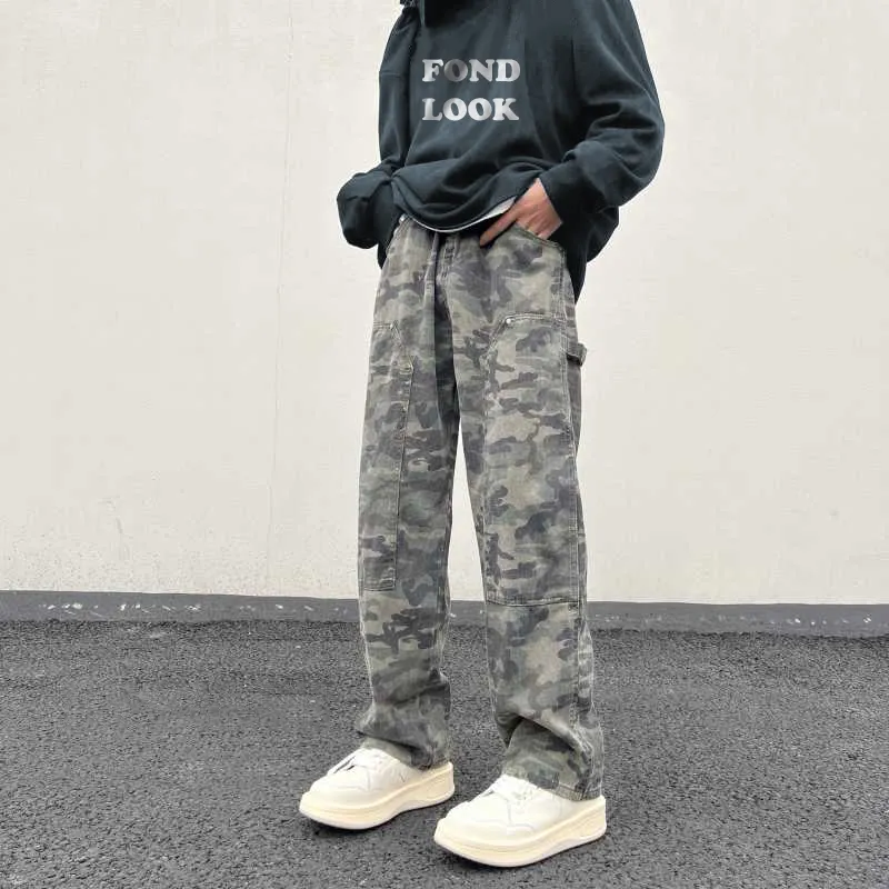 FONDLOOK Jeans Men's Camouflage-3