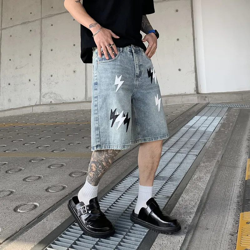 FONDLOOK Denim Shorts Men-28