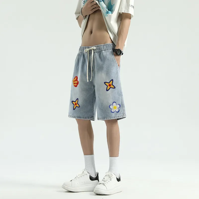 FONDLOOK Denim Shorts Men-8