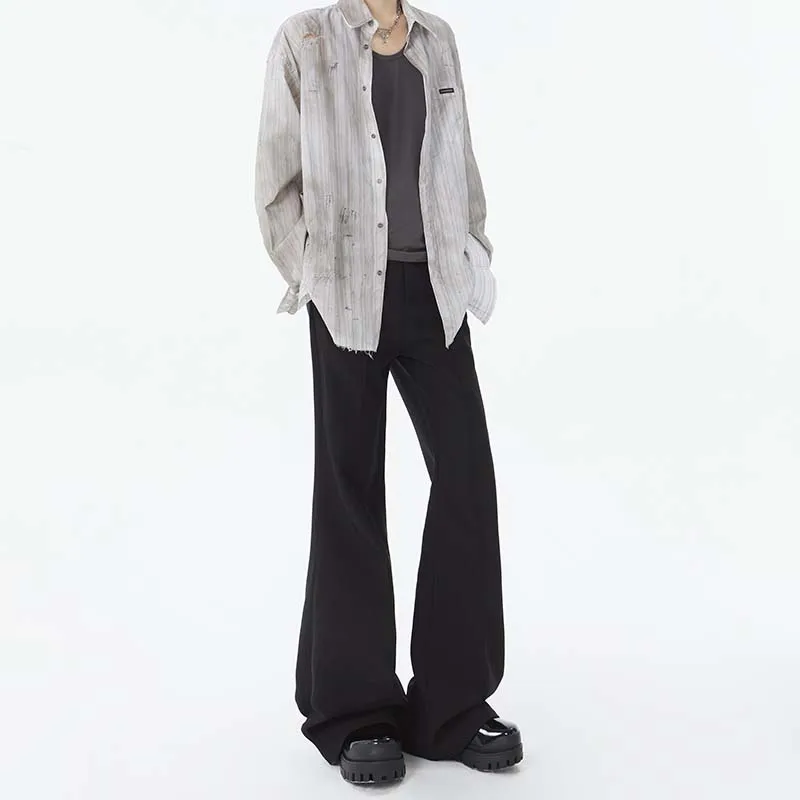FONDLOOK Casual Pants Men's Black-1