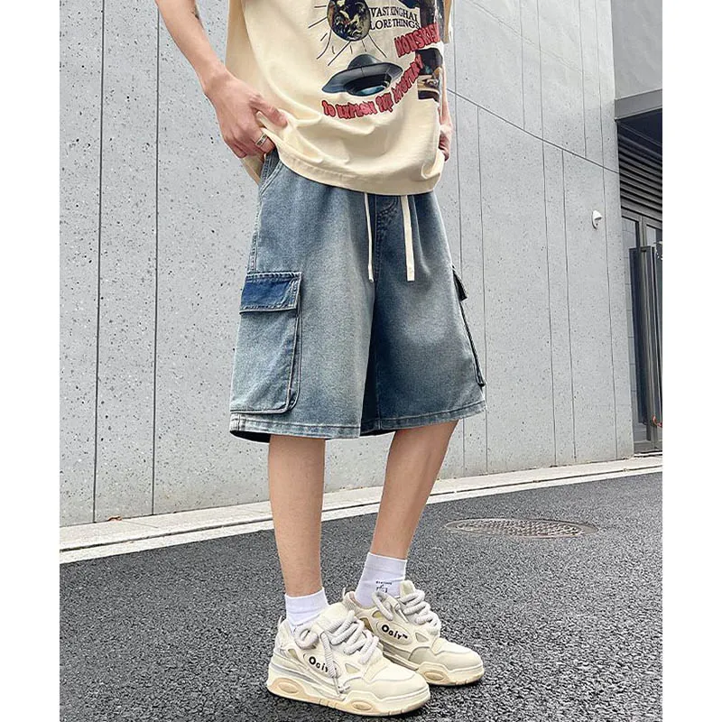 FONDLOOK Denim Shorts Men-16