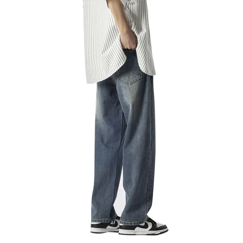 FONDLOOK Versatile Wide Inseam Pants Men's-3