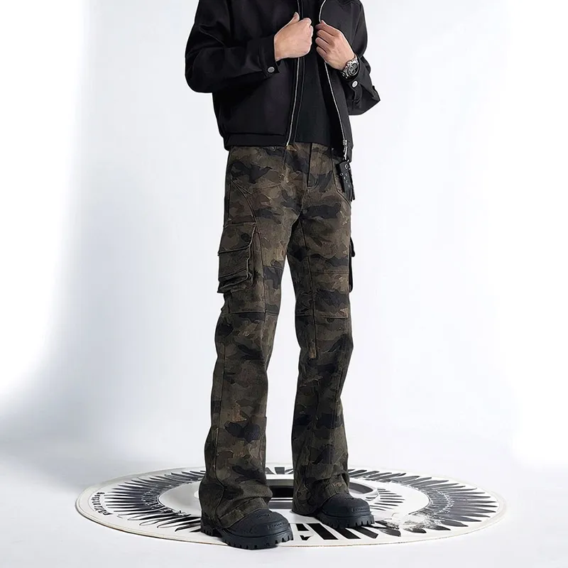 FONDLOOK Pants Men's Camouflage-4