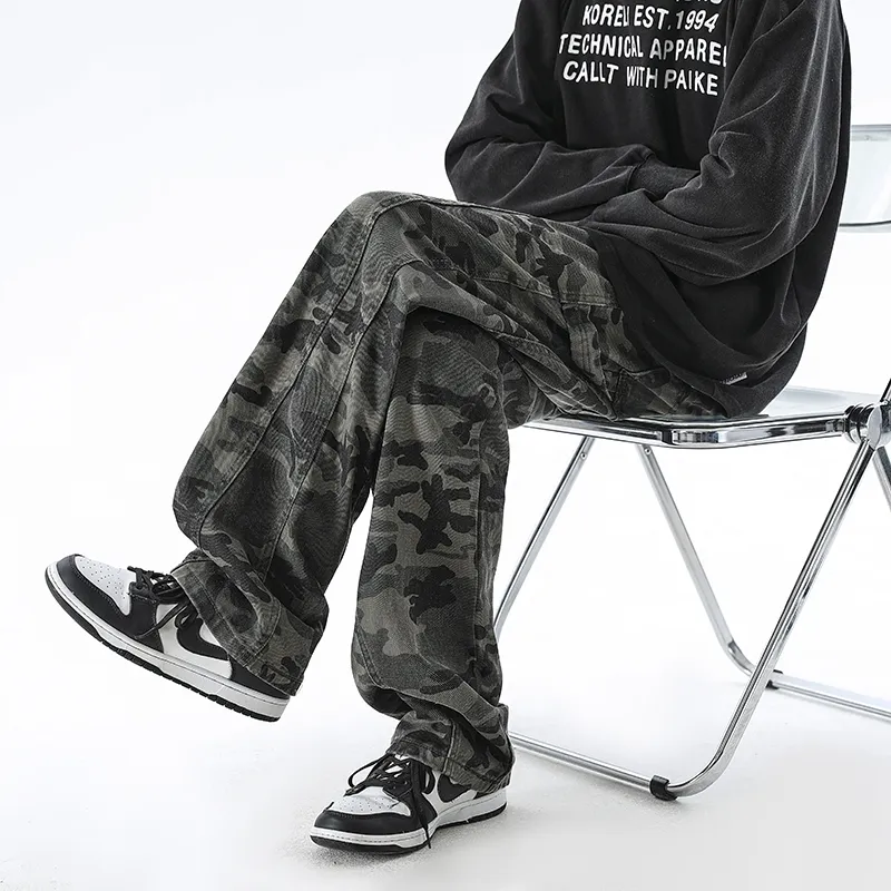 FONDLOOK Jeans Men Camouflage-6