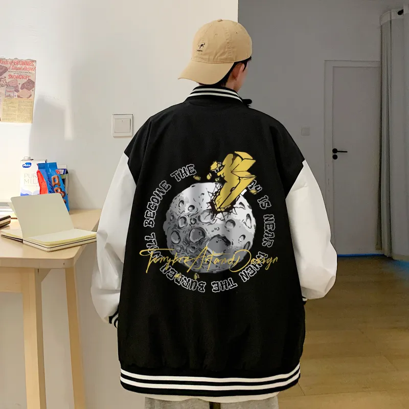 FONDLOOK Baseball Jacket Unisex-2