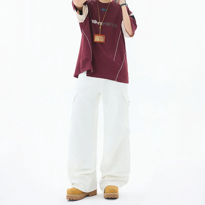 FONDLOOK Jeans Men White-2