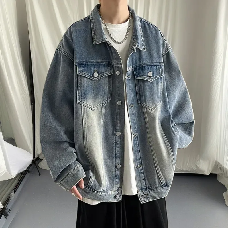 FONDLOOK Denim Jackets Unisex-8