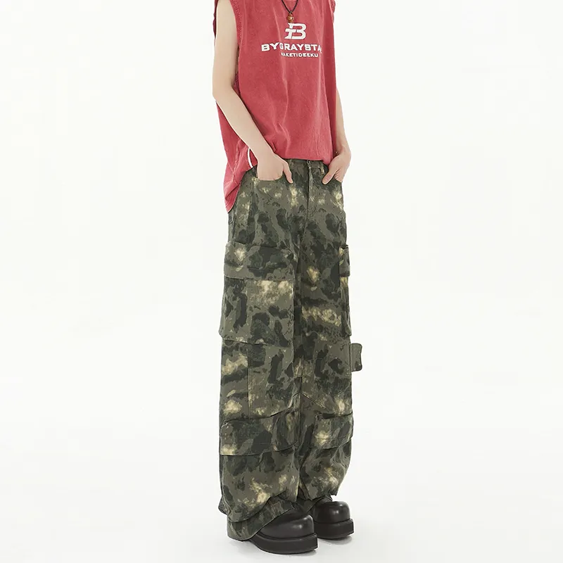 FONDLOOK Pants Men's Camouflage-2