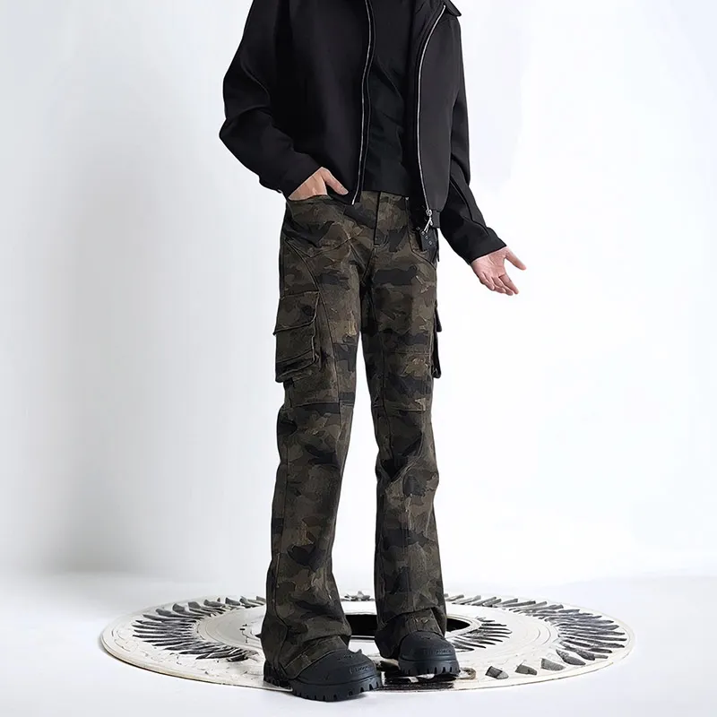 FONDLOOK Pants Men's Camouflage-3