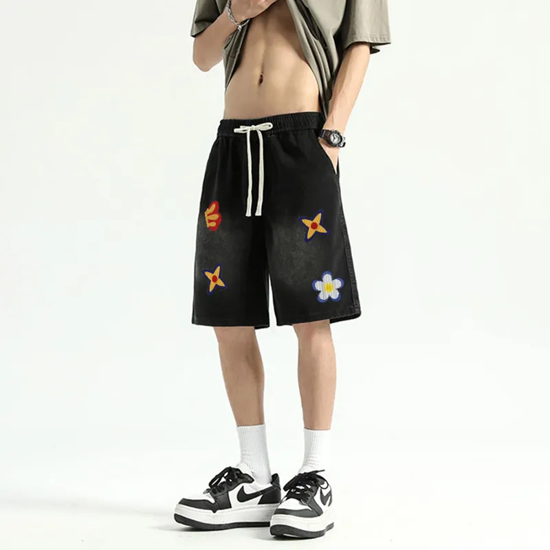 FONDLOOK Denim Shorts Men-3