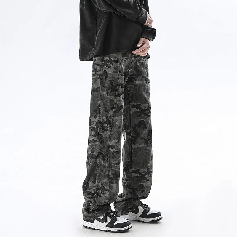 FONDLOOK Jeans Men Camouflage-4