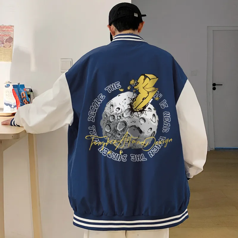 FONDLOOK Baseball Jacket Unisex-11