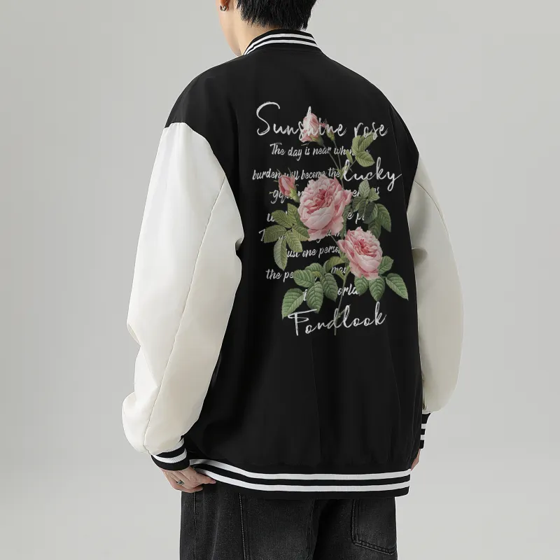FONDLOOK Baseball Jacket Unisex-3