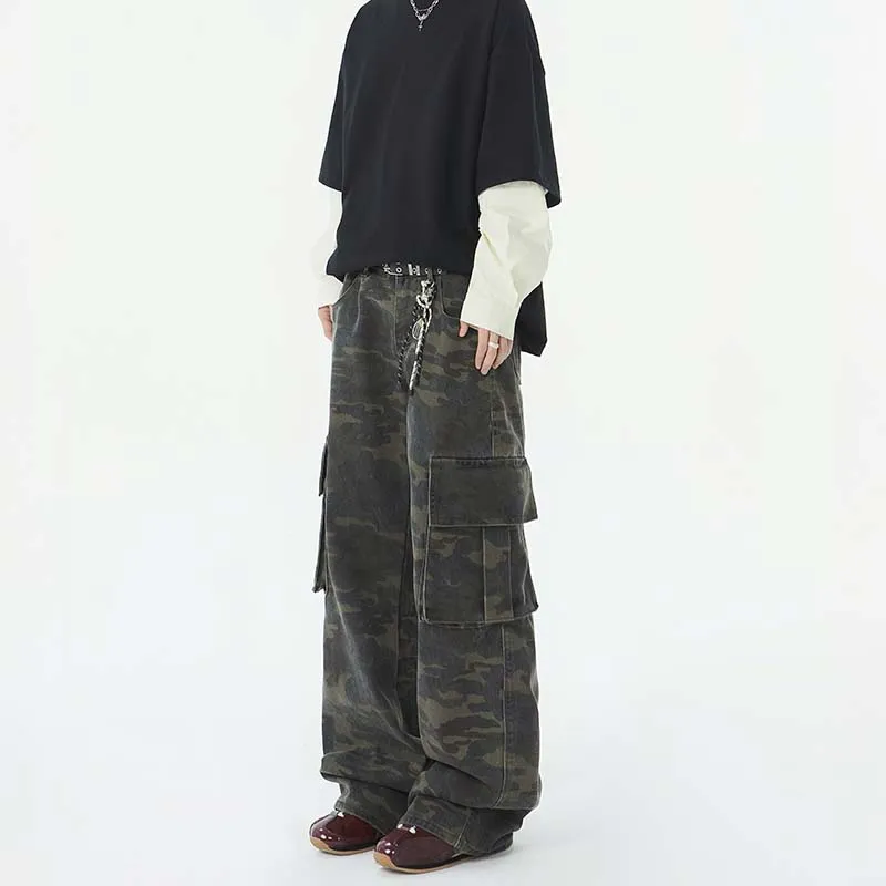 FONDLOOK Pants Men's Camouflage-3