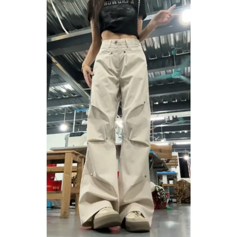 CORNILOT Casual Pants Unisex Apricot-2