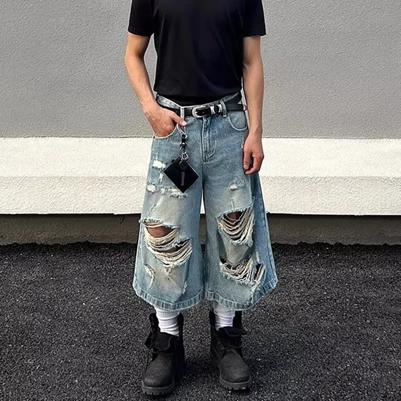 CORNILOT Denim Shorts Unisex Blue-2