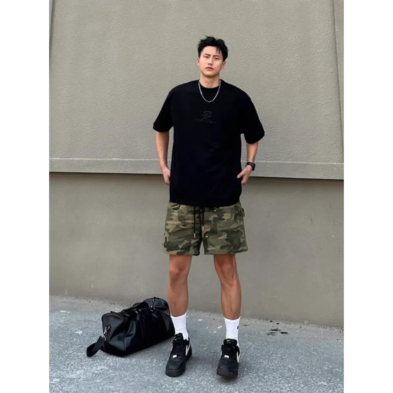 CORNILOT Denim Shorts Unisex Premium Camouflage-3