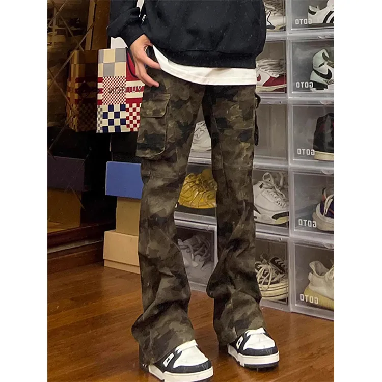 CORNILOT Cargo Pants Unisex Camouflage-4