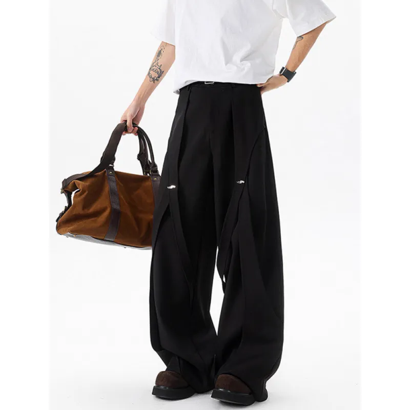 CORNILOT Casual Pants Unisex Black-3