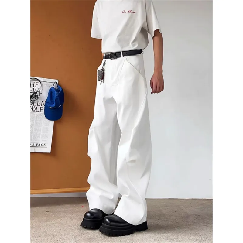 CORNILOT Casual Pants Unisex White-5
