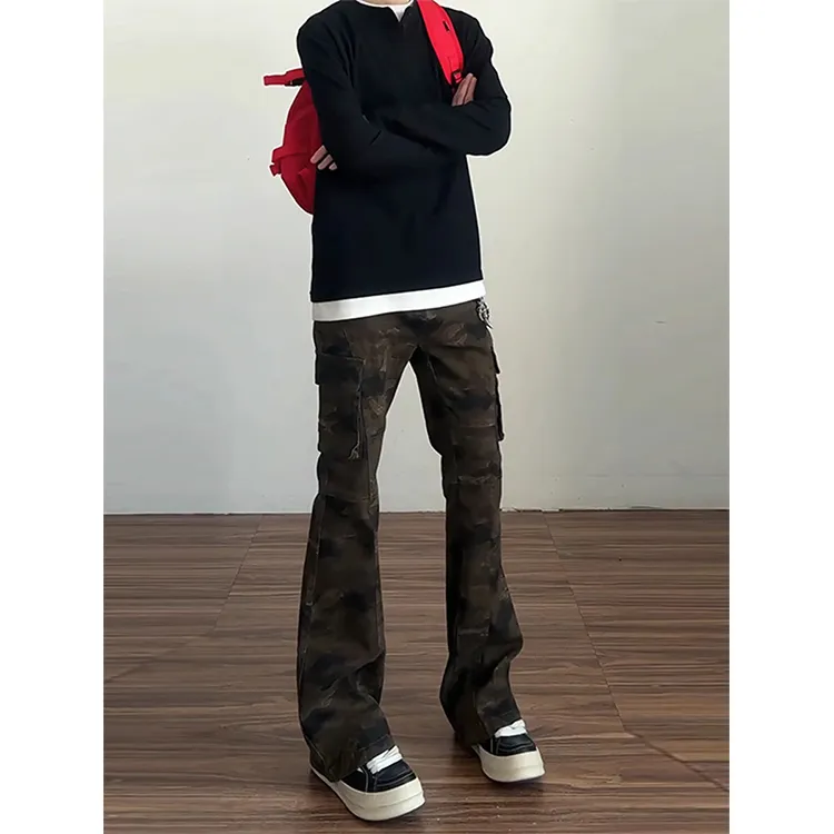 CORNILOT Cargo Pants Unisex Camouflage-5