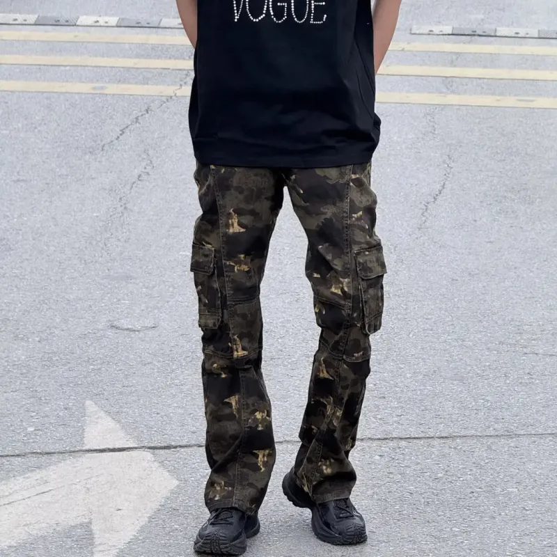 CORNILOT Cargo Pants Unisex Camouflage-1