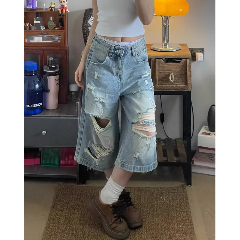 CORNILOT Denim Shorts Unisex Blue-1