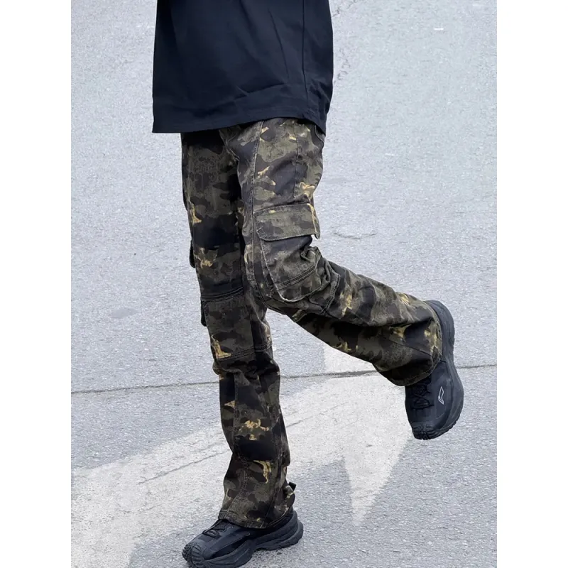 CORNILOT Cargo Pants Unisex Camouflage-5
