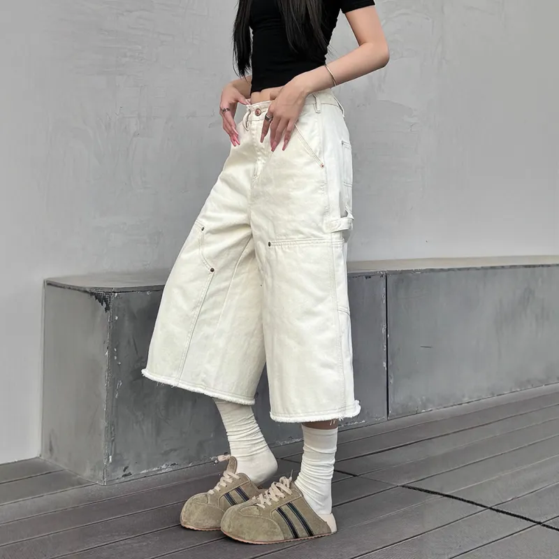 CORNILOT Casual Shorts Unisex White-2