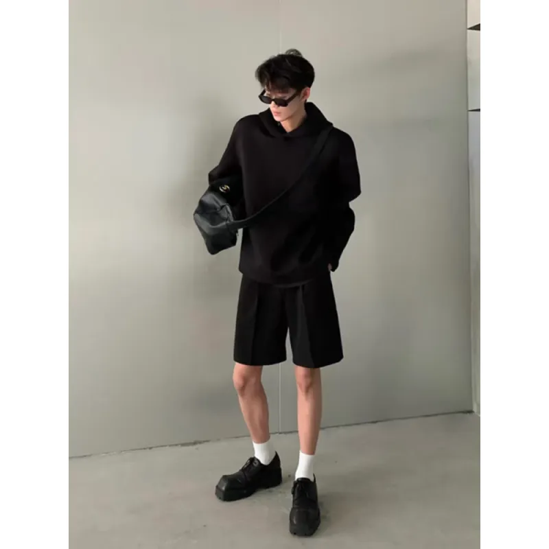 CORNILOT Casual Shorts Unisex Phantom Black-5