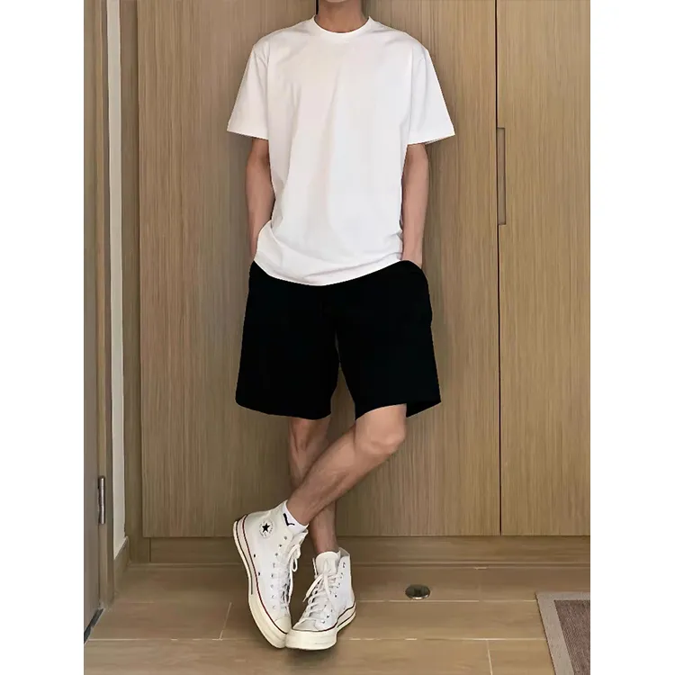 CORNILOT Casual Shorts Unisex Phantom Black-5