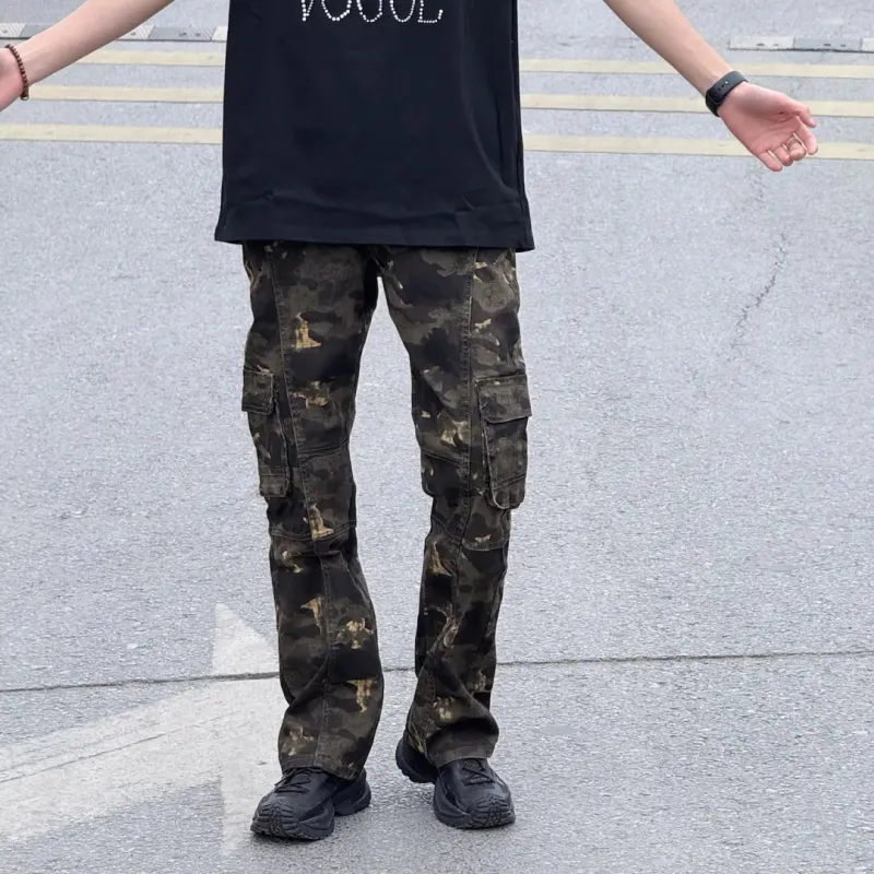 CORNILOT Cargo Pants Unisex Camouflage-2