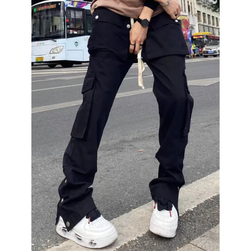 CORNILOT Casual Pants Unisex Black-3