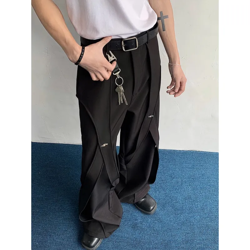 CORNILOT Casual Pants Unisex Black-3