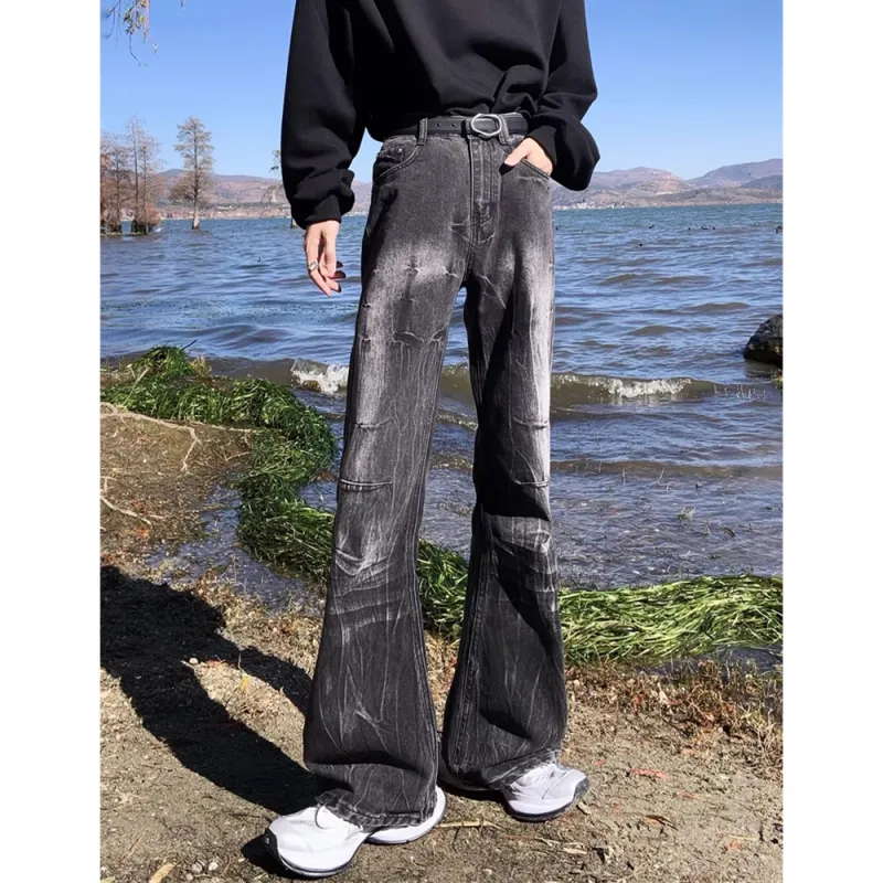 CORNILOT Jeans Unisex Black Gray Color-2