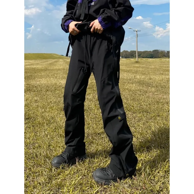 CORNILOT Casual Pants Unisex Black-2