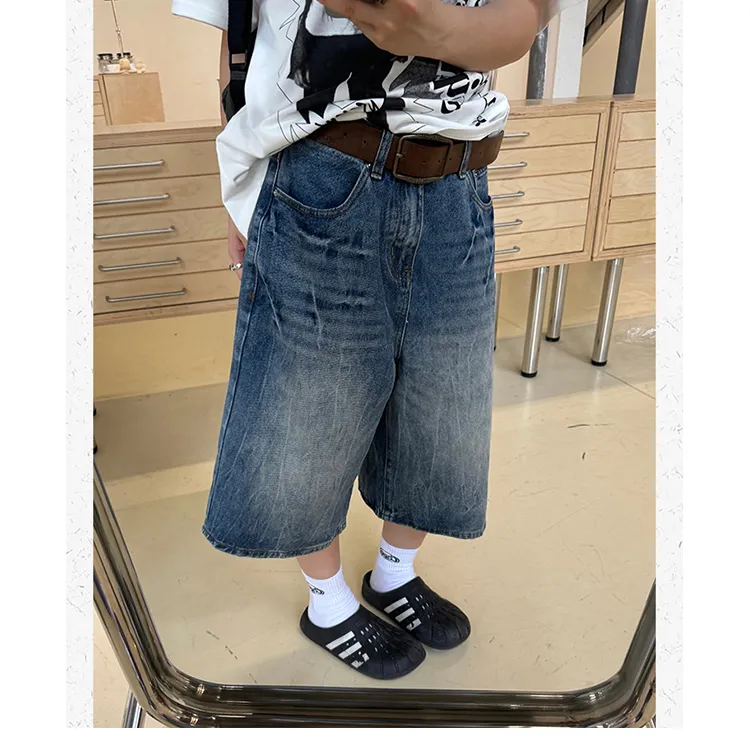 CORNILOT Denim Shorts Unisex Blue-4
